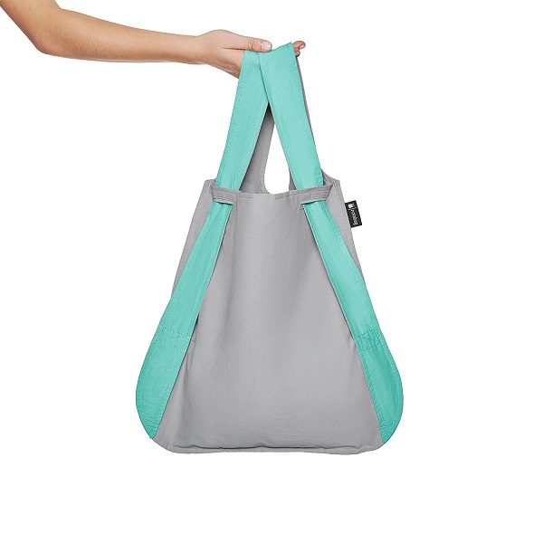 Shopper Original grijs/groen, mint/grey, collectie: Two Colored