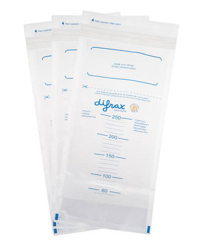 Bewaarzakje Difrax, geschikt voor borstpomp Difrax