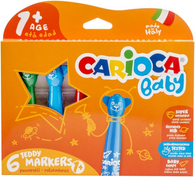 Stift Carioca Teddy Markers, kleurstift | Baby