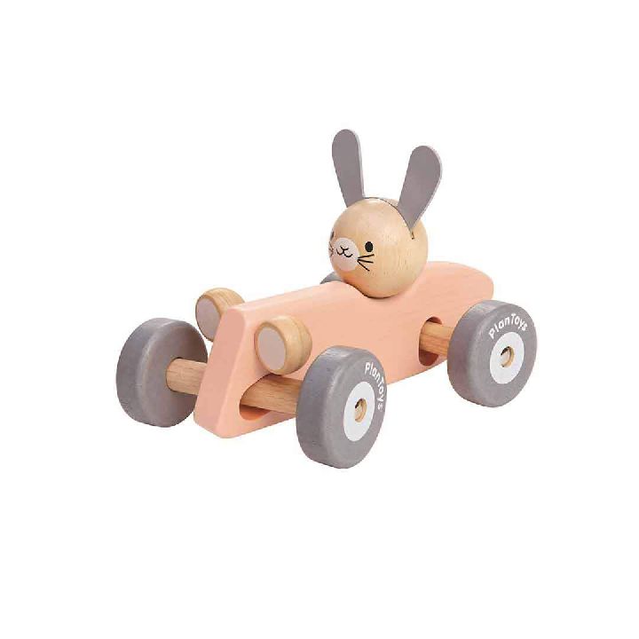 Voertuigen Plan Toys Bunny Racing Car, auto | PlanHome A Touch of Pastel