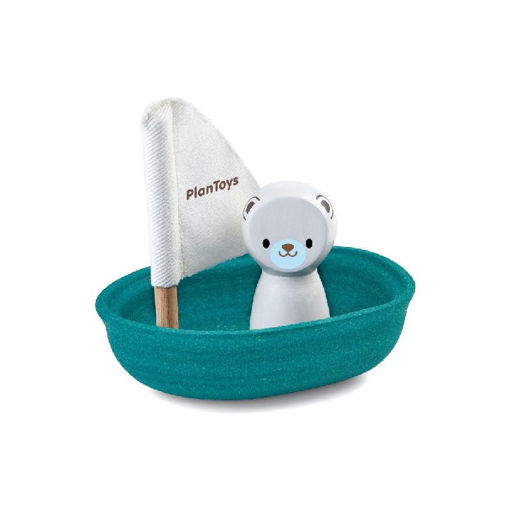 Badspeelgoed Plan Toys Sailing Boat Polar Bear | Water Play