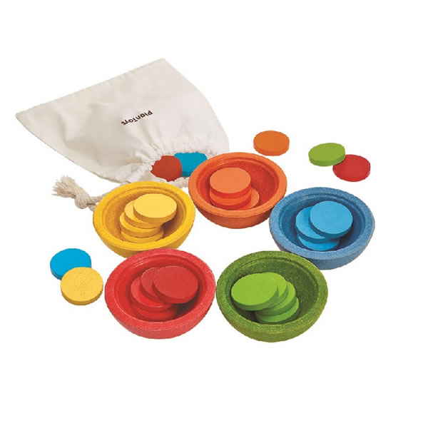 Sorteervormen Plan Toys Sort & Count Cups | Learning & Education