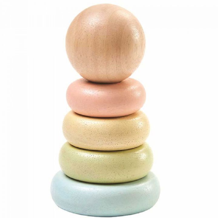 Stapelpyramide Plan Toys First Stacking Ring | PlanHome A Touch of Pastel