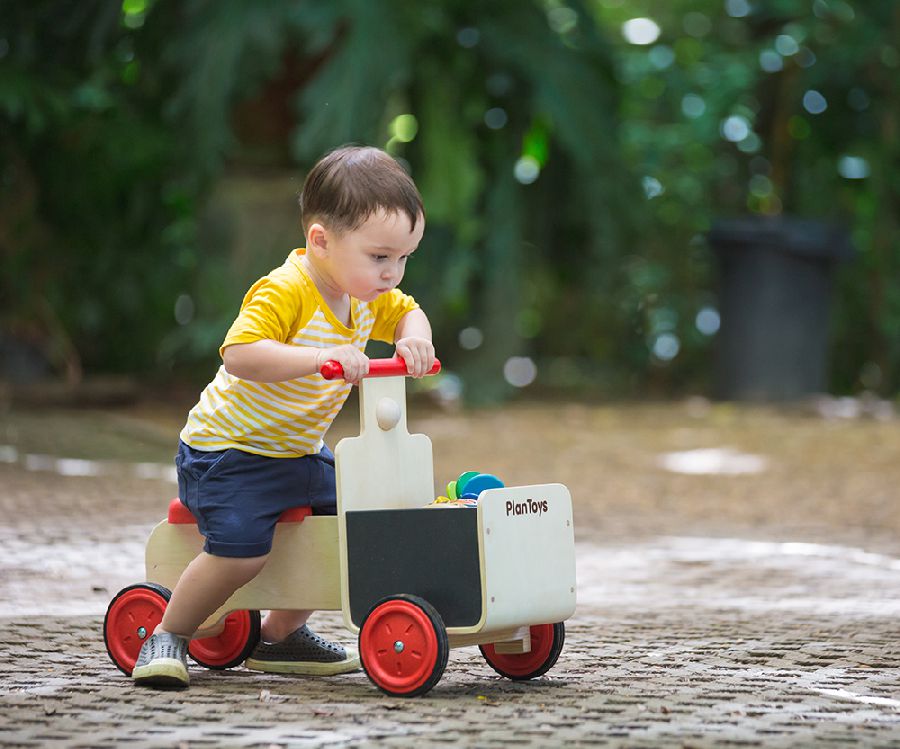 Loopfiets / loopauto Plan Toys Delivery Bike | Active Play