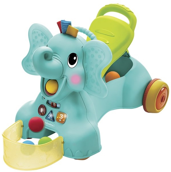 Loopfiets / loopauto Infantino 3 in 1 Ride On Elephant | Sensory