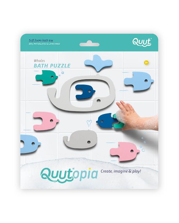 Badspeelgoed Quutopia Whale | Bath Puzzle
