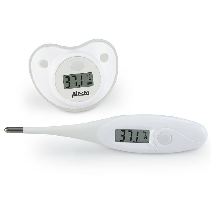 Thermometerset 2 delig, BC-04<BR>koortsthermometer<BR>wit