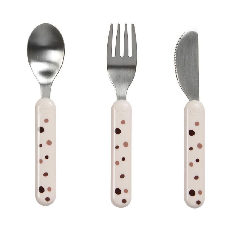 Bestek Done by Deer Dreamy Dots, lepel/vork/mes | Cutlery Set