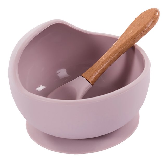 Bord BoJungle B-Suction Bowl Silicone & Spoon, kom