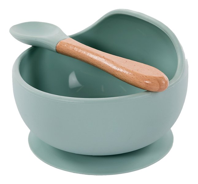 Bord BoJungle B-Suction Bowl Silicone & Spoon, kom