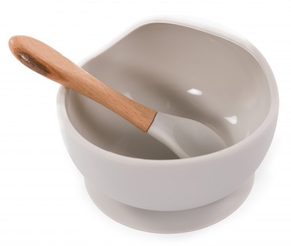 Bord BoJungle B-Suction Bowl Silicone & Spoon, kom