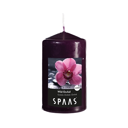 Kaars Spaas, stompkaars/geurkaars, Wild Orchid