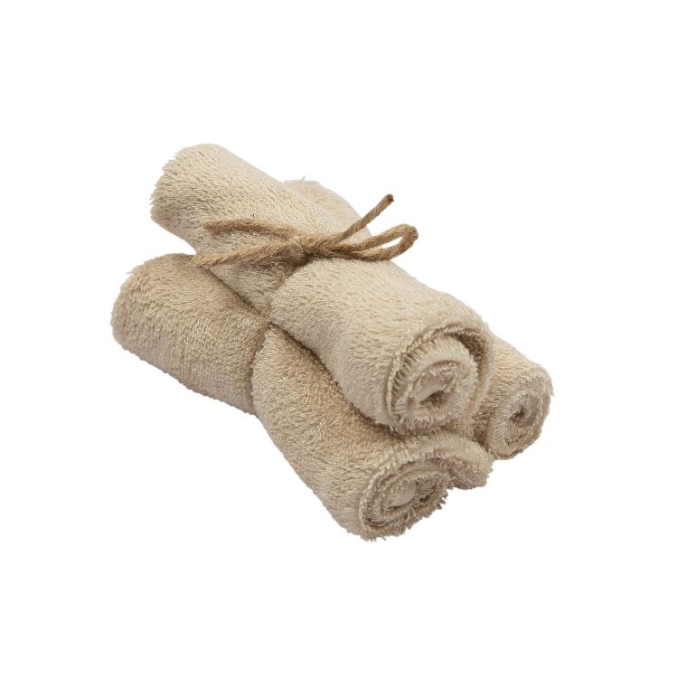 Handdoek Timboo Bamboo Gastendoek | Timboo frosted almond