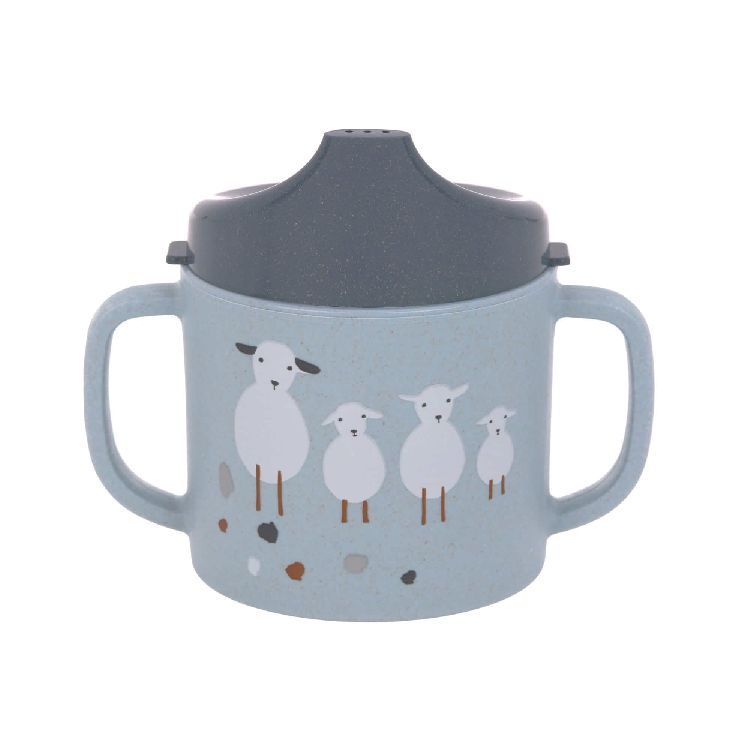 Drinkbeker Laessig Sippy Cup | Tiny Farmer Sheep/Goose blue