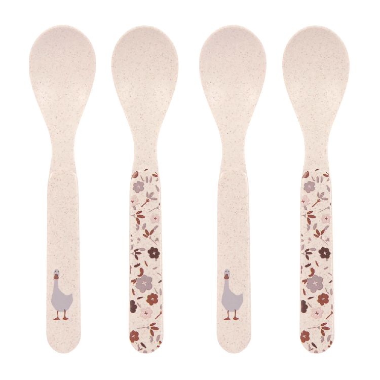 Bestek Laessig Spoon Set, lepel | Tiny Farmer Sheep/Goose nature