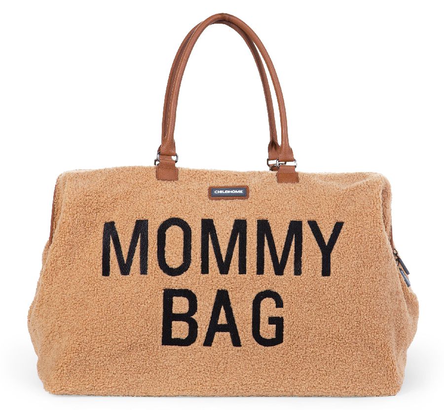 Verzorgingstas Childhome Mommy Bag, draagtas met luiermat | Teddy beige