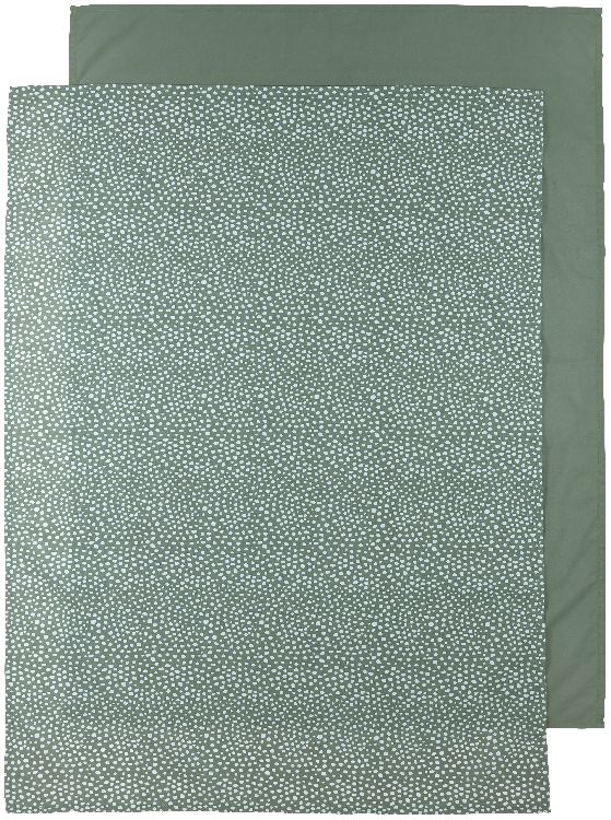 Laken Meyco Baby, geschikt voor babybed 60x120/babybed 70x140 | Cheetah forest green