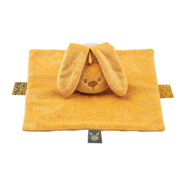 Knuffel Nattou Doudou, knuffeldoek / doudou | Lapidou ochre