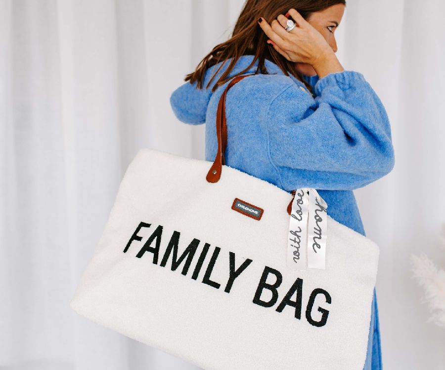 VERZORGINGSTAS Childhome Family Bag, reistas zonder luiermat | Teddy white