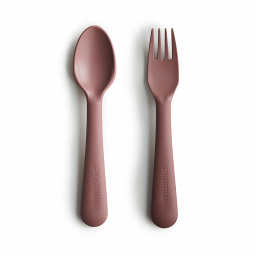 Bestek Mushie Fork & Spoon, lepel/vork