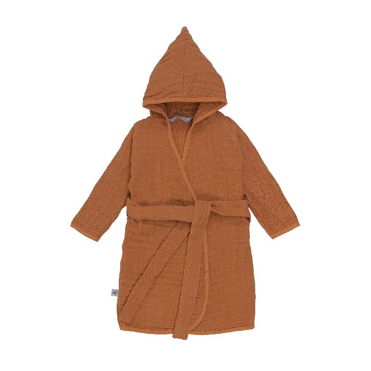 Badjas Laessig Bathrobe | Muslin rust