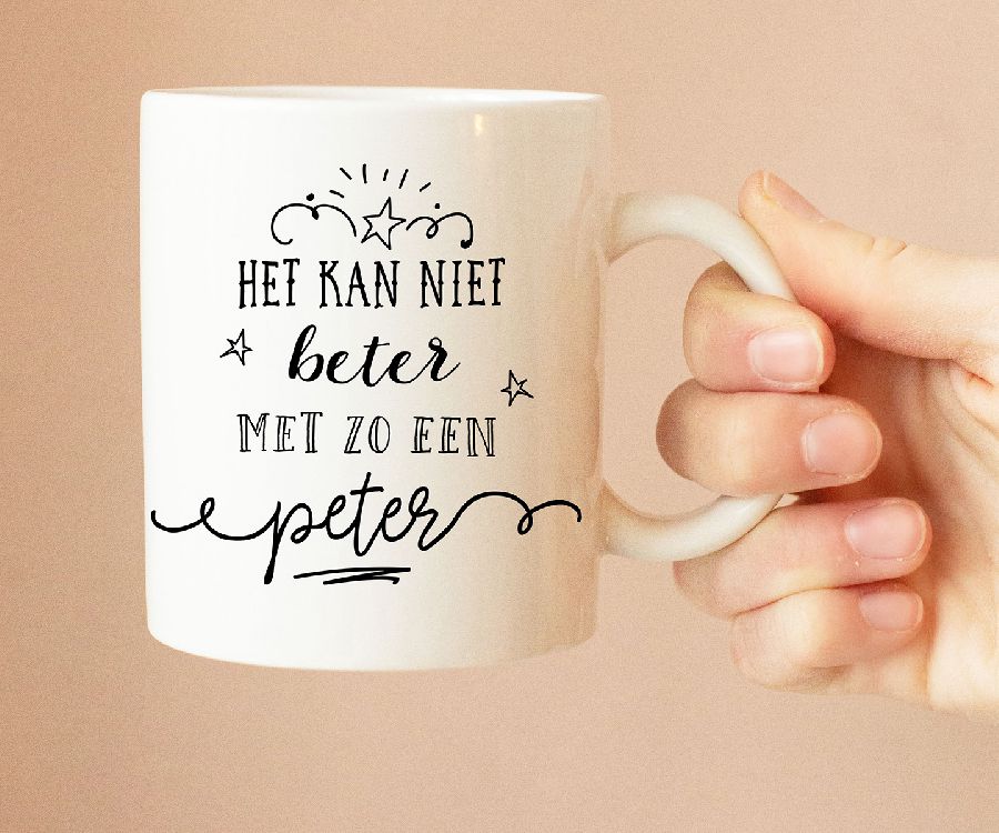 Koffiebeker MINIMOU, Koffiemok Het kan niet beter met zo een peter