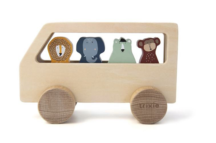 Voertuigen Trixie Dierenbus, bus | Mr. Lion Playtime/Mr. Monkey Playtime/Mr. Polar Bear Playtime/Mrs. Elephant Playtime