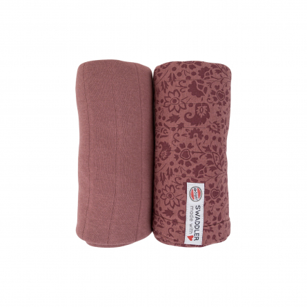 Tetra doek Lodger Swaddler 2-pack | Flower Tribe Rosewood