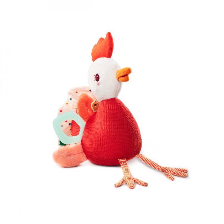 Knuffel Lilliputiens Multi-activiteiten kip, pluche knuffel | Paulette