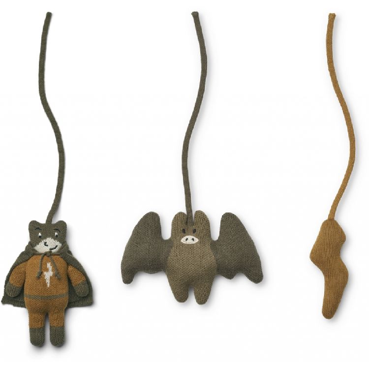 Speeltjes voor speelboog/knuffel Liewood Jones 3 Pack | Superhero