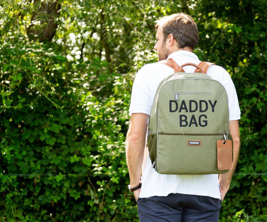 Verzorgingstas Childhome Backpack Daddy Bag, rugzak met luiermat | Canvas kaki