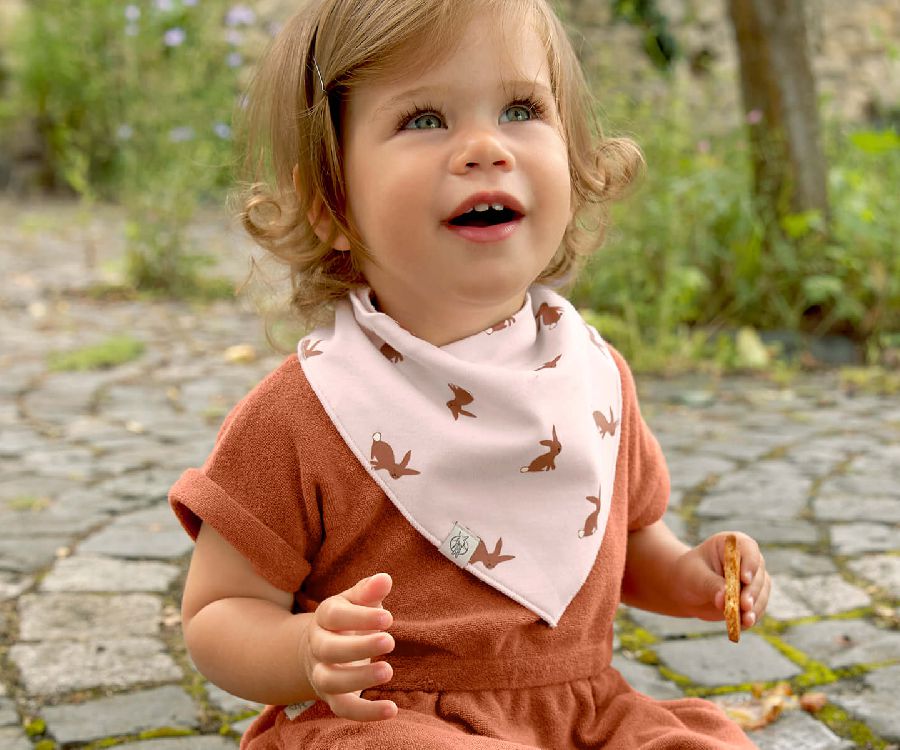 Spuugdoekje Laessig Cowl-Neck | Little Forest Rabbit