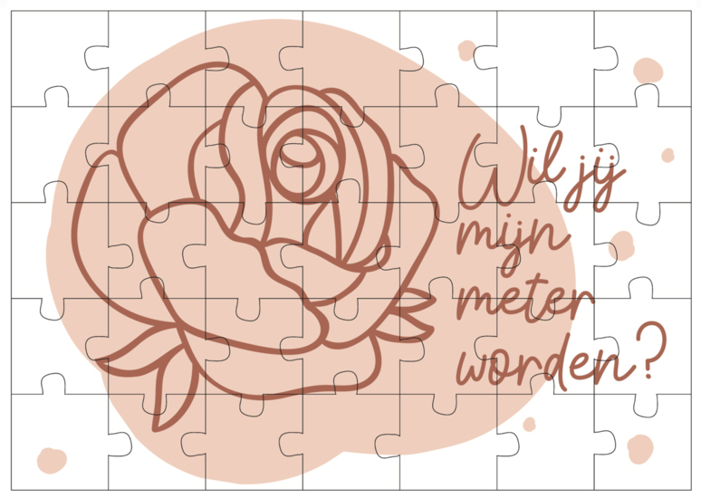 Puzzel MINIMOU | Pink Rose