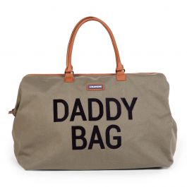 Verzorgingstas Childhome Daddy Bag, draagtas met luiermat | Canvas kaki