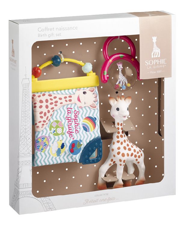 Rammelaar/bijtring Sophie La Girafe Birth gift set | Il était une fois ...