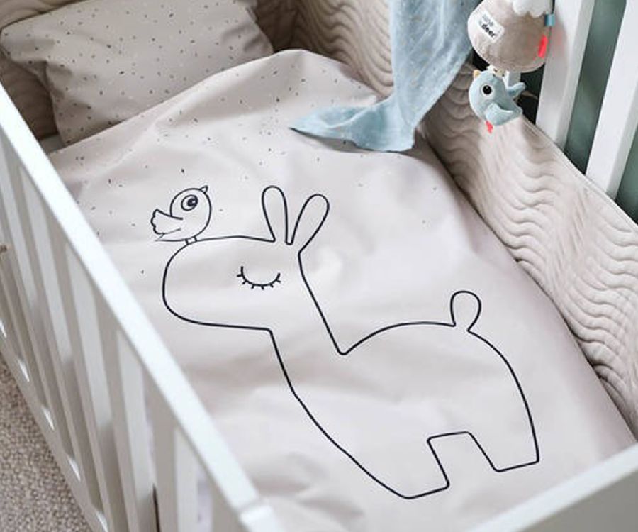 Donsovertrek Done by Deer, geschikt voor babybed 60x120/babybed 70x140 | Bedlinen Lalee