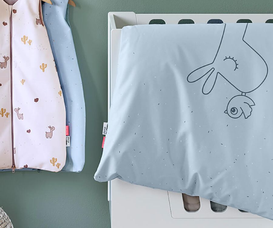 Donsovertrek Done by Deer, geschikt voor babybed 60x120/babybed 70x140 | Bedlinen Lalee