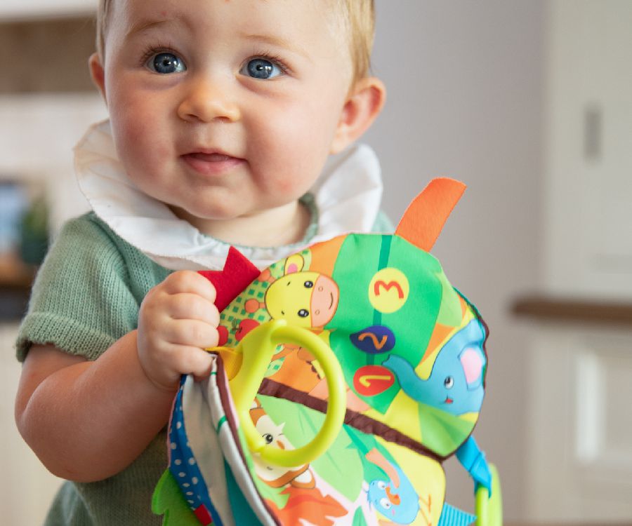 Speelgoed voor de maxi-cosi BoJungle B-Booklet Diertjes