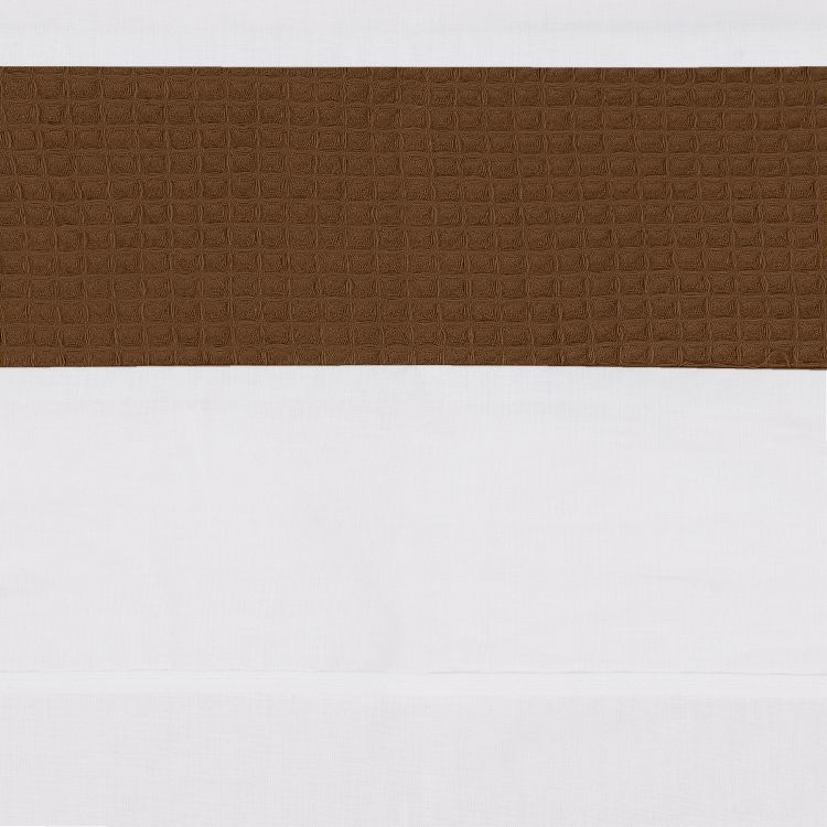 Laken Bink Bedding, geschikt voor wieg/draagmand/park | Pique caramel