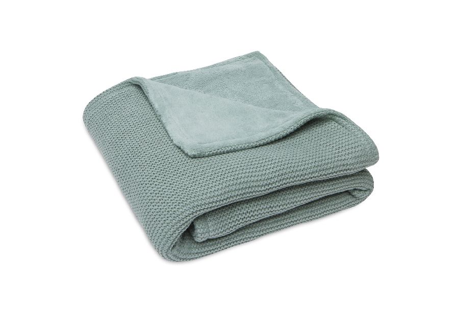 Deken Jollein, geschikt voor babybed 60x120/babybed 70x140 | Basic Knit forest green