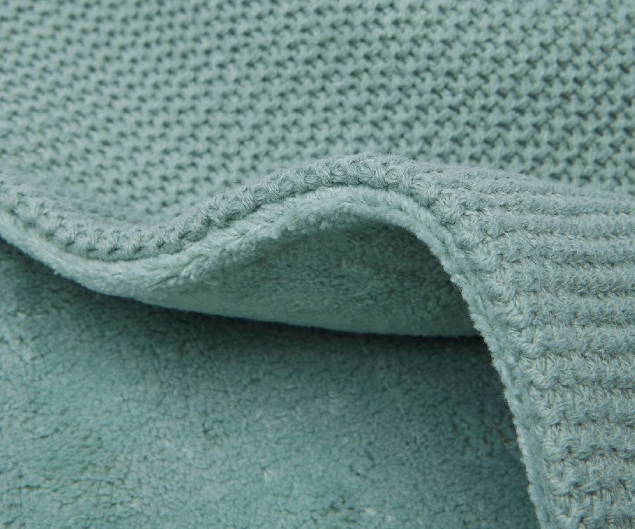 Deken Jollein, geschikt voor babybed 60x120/babybed 70x140 | Basic Knit forest green