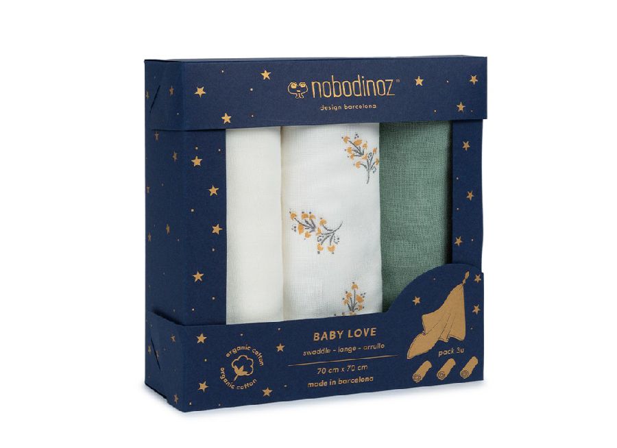 Tetra doek Nobodinoz Box 3U Baby Love | Flore