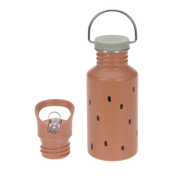 Drinkfles Laessig Bottle Stainless Steel | Happy Prints caramel