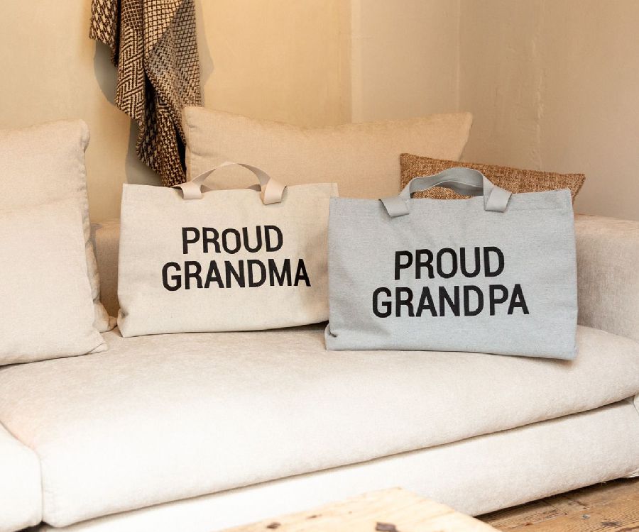 VERZORGINGSTAS Childhome Grandma Bag, reistas zonder luiermat | Canvas white