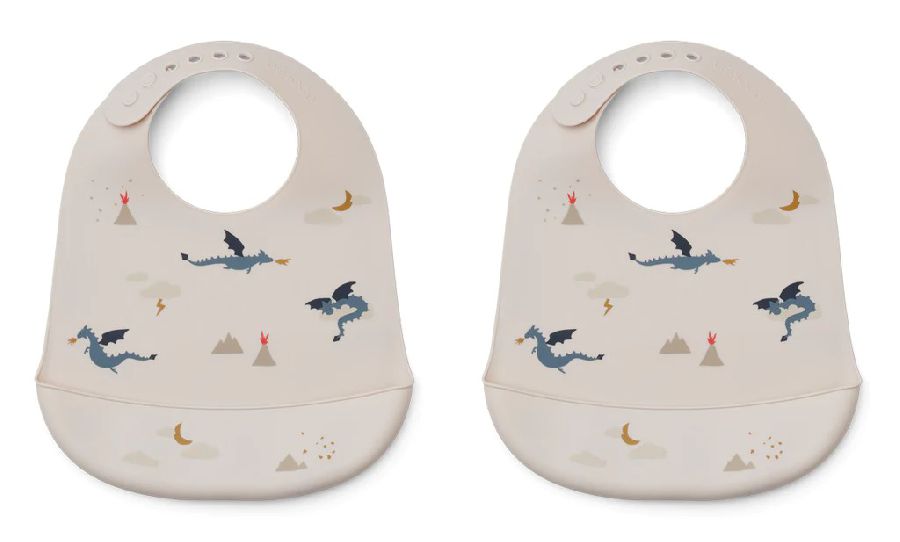 Slabbetje Liewood Tilda 2 Pack | Little Dragon