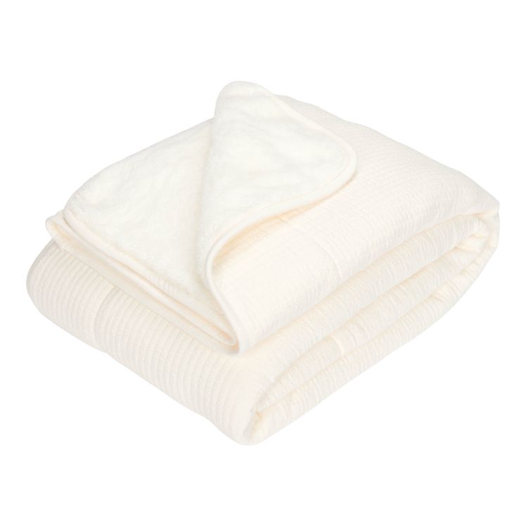 Deken Little Dutch Wiegdeken pure & soft, geschikt voor wieg/draagmand/park | Pure Soft White