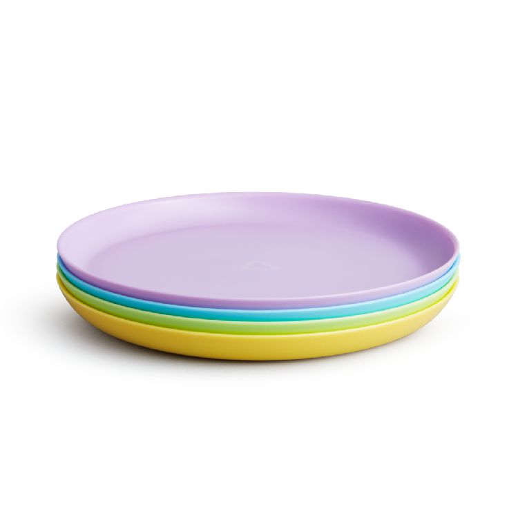 Bord Munchkin Multi Coloured Feeding Plates, plat bord