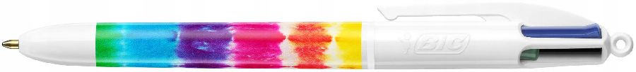 Balpen Bic 4 Colours Decors - Tie & Dye, standaard | Tie Dye