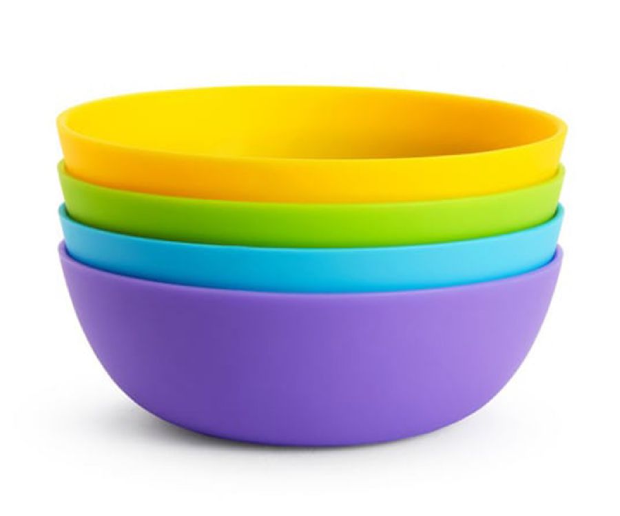 Bord Munchkin Multi Coloured Feeding Plates, kom