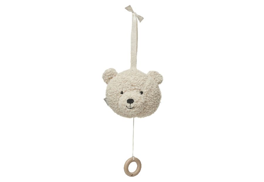 Knuffel Jollein Muziekhanger, muziektrekker | Teddy Bear naturel